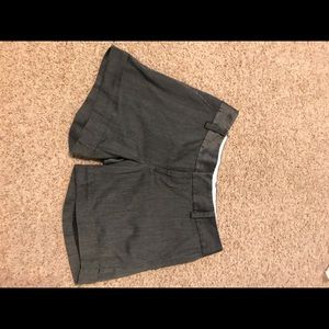 Grey cuffed shorts